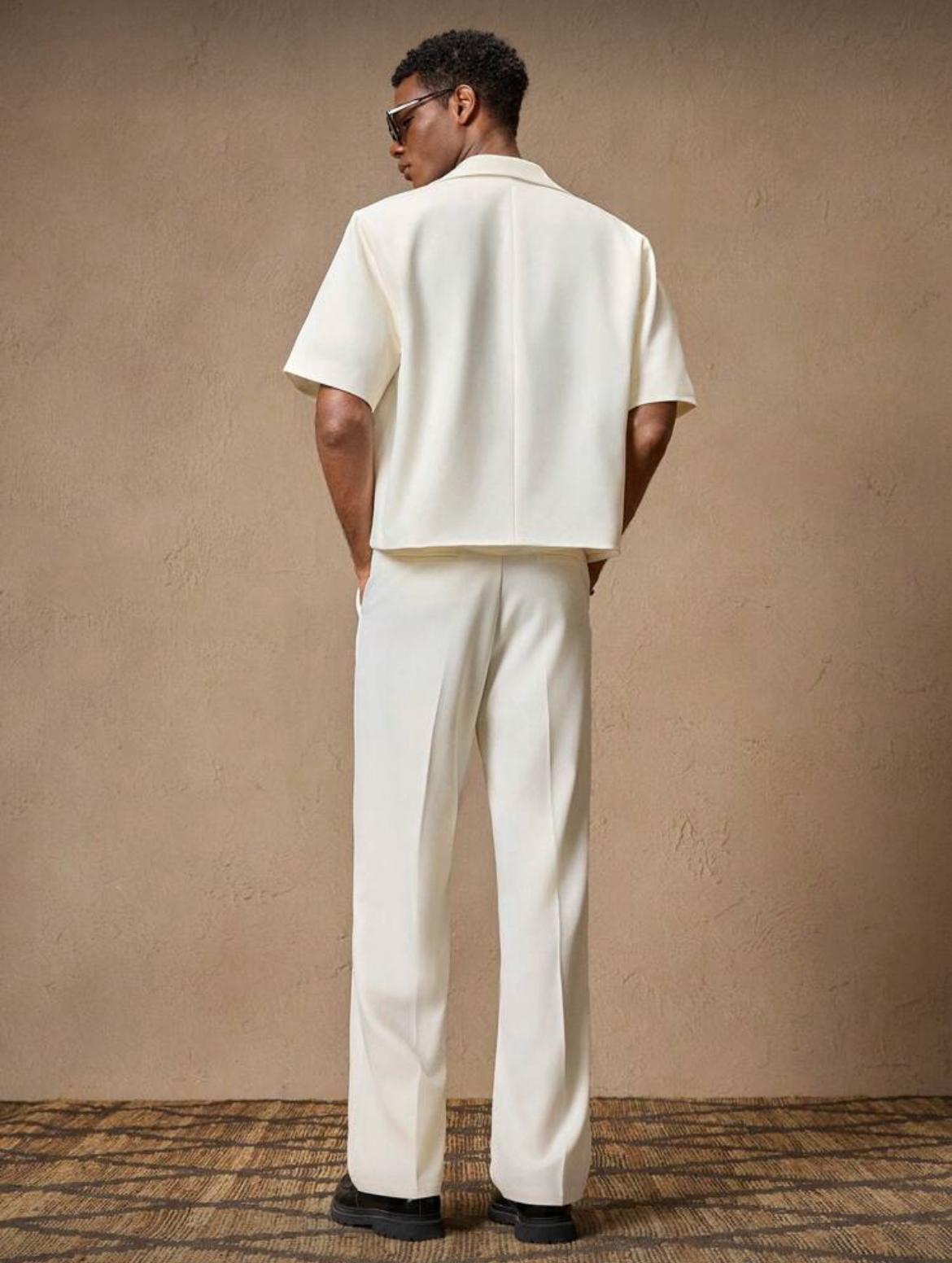 Mon Prince RP Tailored Cream Short-Sleeve Suit Set™