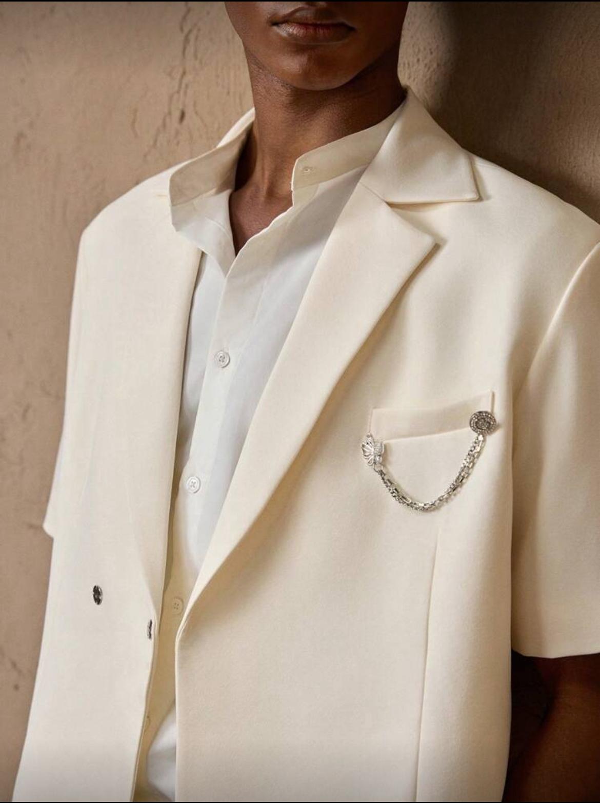 Mon Prince RP Tailored Cream Short-Sleeve Suit Set™