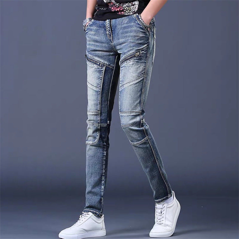 Blue 6611 Zipper Jeans / 27