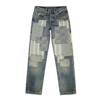 Fashion Men's Simple Youth Beggar Jeans