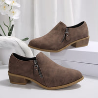 Plus Size New Side Zipper Square Heel Commuter Shoes Boots™