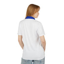 MonPrinceRP™ Men’s Royal Identity Polo | Pure White × MPRP Blue Code™