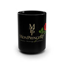 MonPrinceRP™ Luxury Black Ceramic Mug – 15oz Glossy Coffee Cup