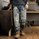 Fashion Men's Simple Youth Beggar Jeans