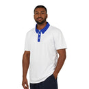 MonPrinceRP™ Men’s Royal Identity Polo | Pure White × MPRP Blue Code™