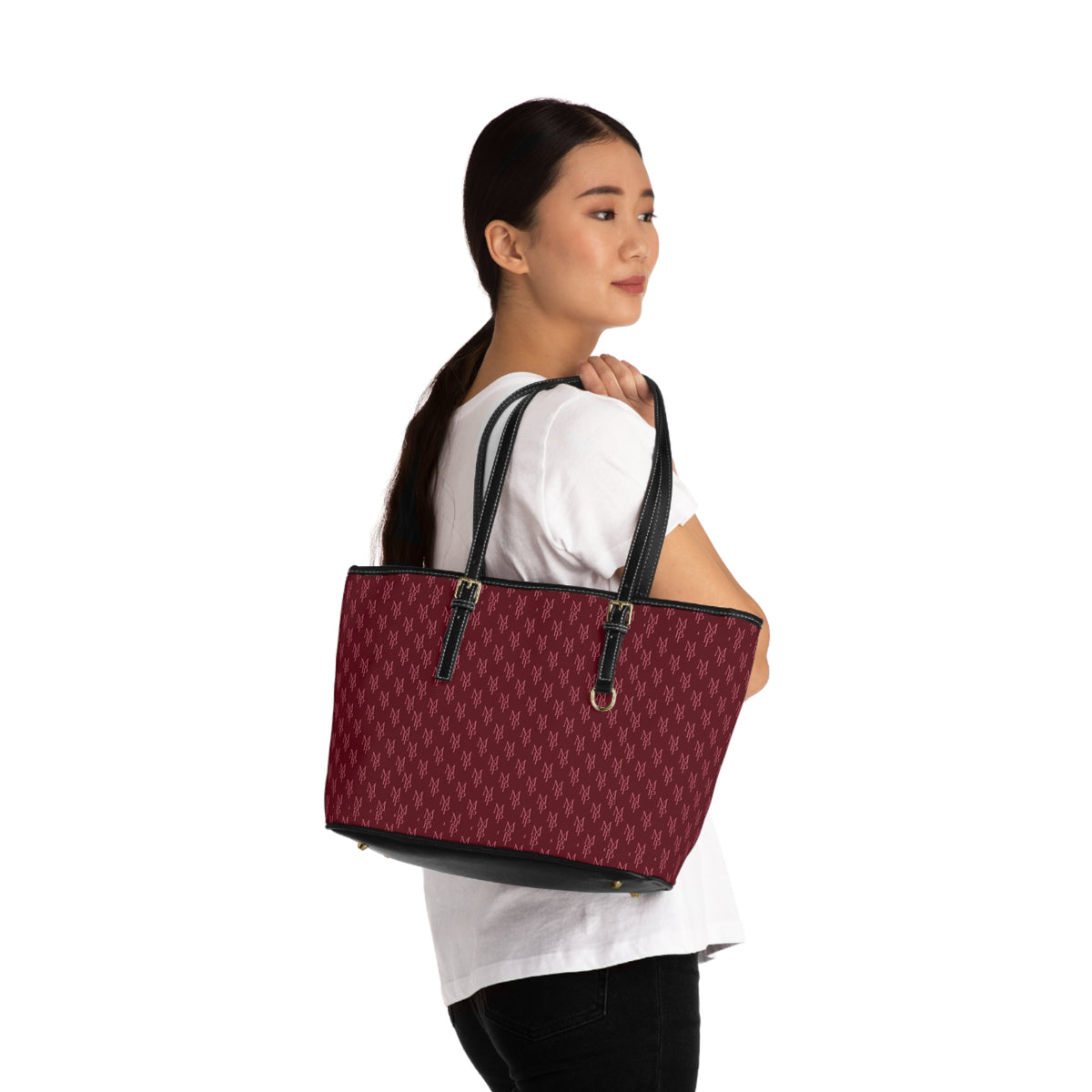 MonPrinceRP Bordeaux Élégance — Signature Luxury Tote Bag