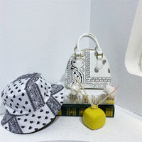 Cashew Flower Fisherman's Hat Shell Handbag Set™