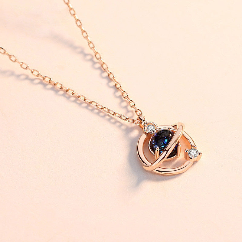 Silver-plated fantasy planet necklace™