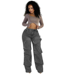 Women's Button High Waist Straight Jeans™