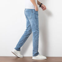 Jeans Masculino Preto Slim Fit Cropped