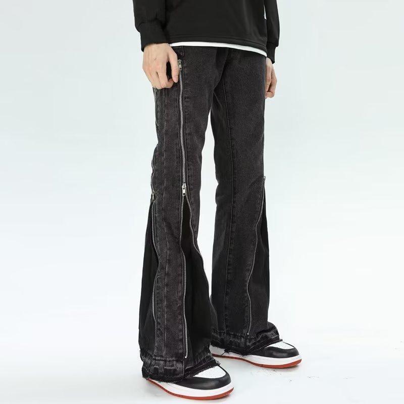 Baggy Straight Wide-Leg Jeans with Zipper™