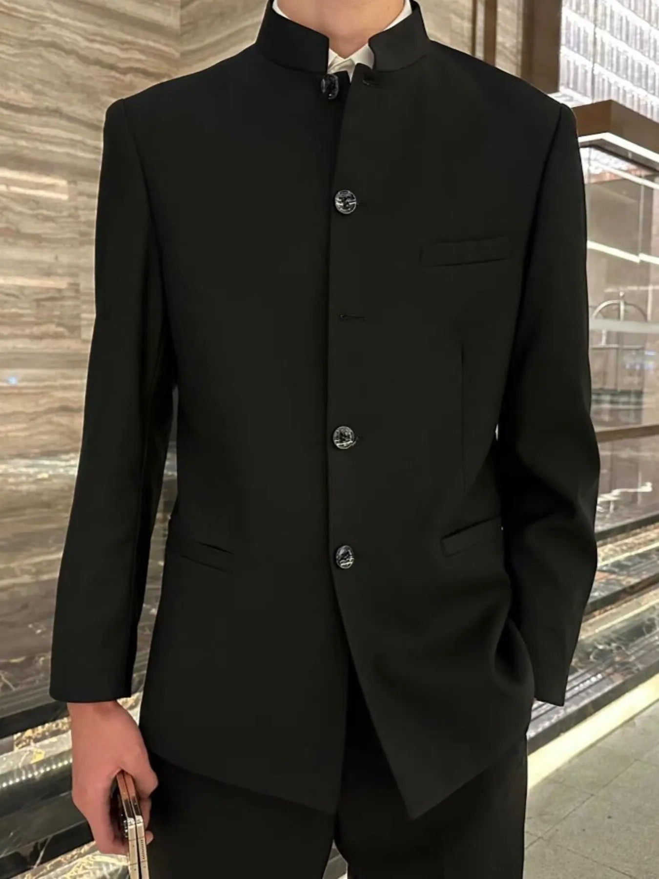 Men's Plus Size Button Up Long Sleeve Jacket™