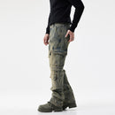 Simple And Stylish Personality Men's Cargo Jeans