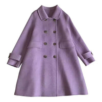 Korean Style Wool Coat with Doll Collar™