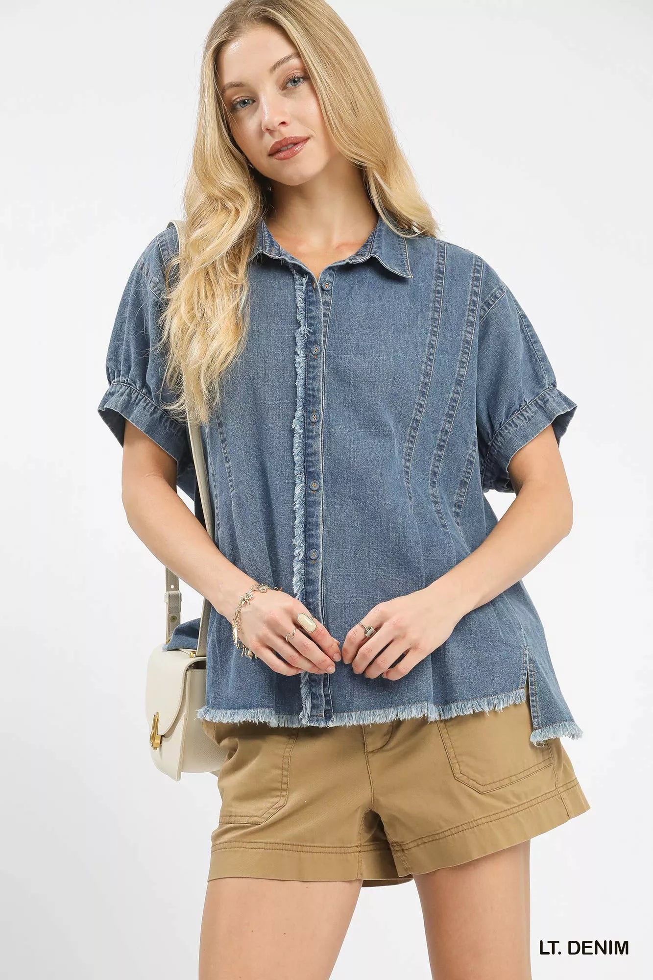 Umgee Washed Denim Oversized Top™