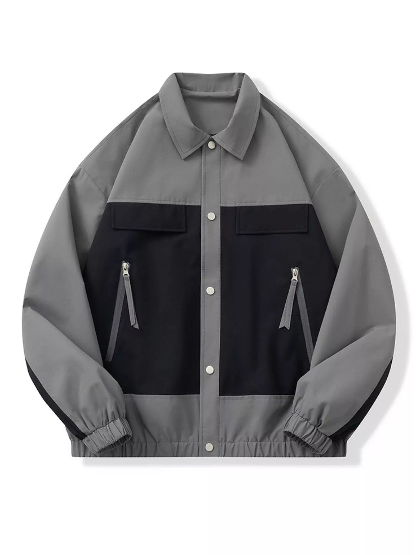 Men's Full Size Snap Down Long Sleeve Jacket Plus Size ™