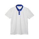 MonPrinceRP™ Men’s Royal Identity Polo | Pure White × MPRP Blue Code™