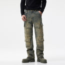 Simple And Stylish Personality Men's Cargo Jeans