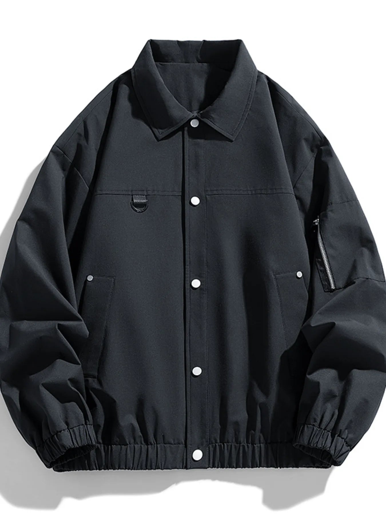 Men's Plus Size Elastic Hem Long Sleeve Jacket™