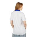 MonPrinceRP™ Men’s Royal Identity Polo | Pure White × MPRP Blue Code™