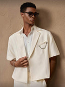 Mon Prince RP Tailored Cream Short-Sleeve Suit Set™