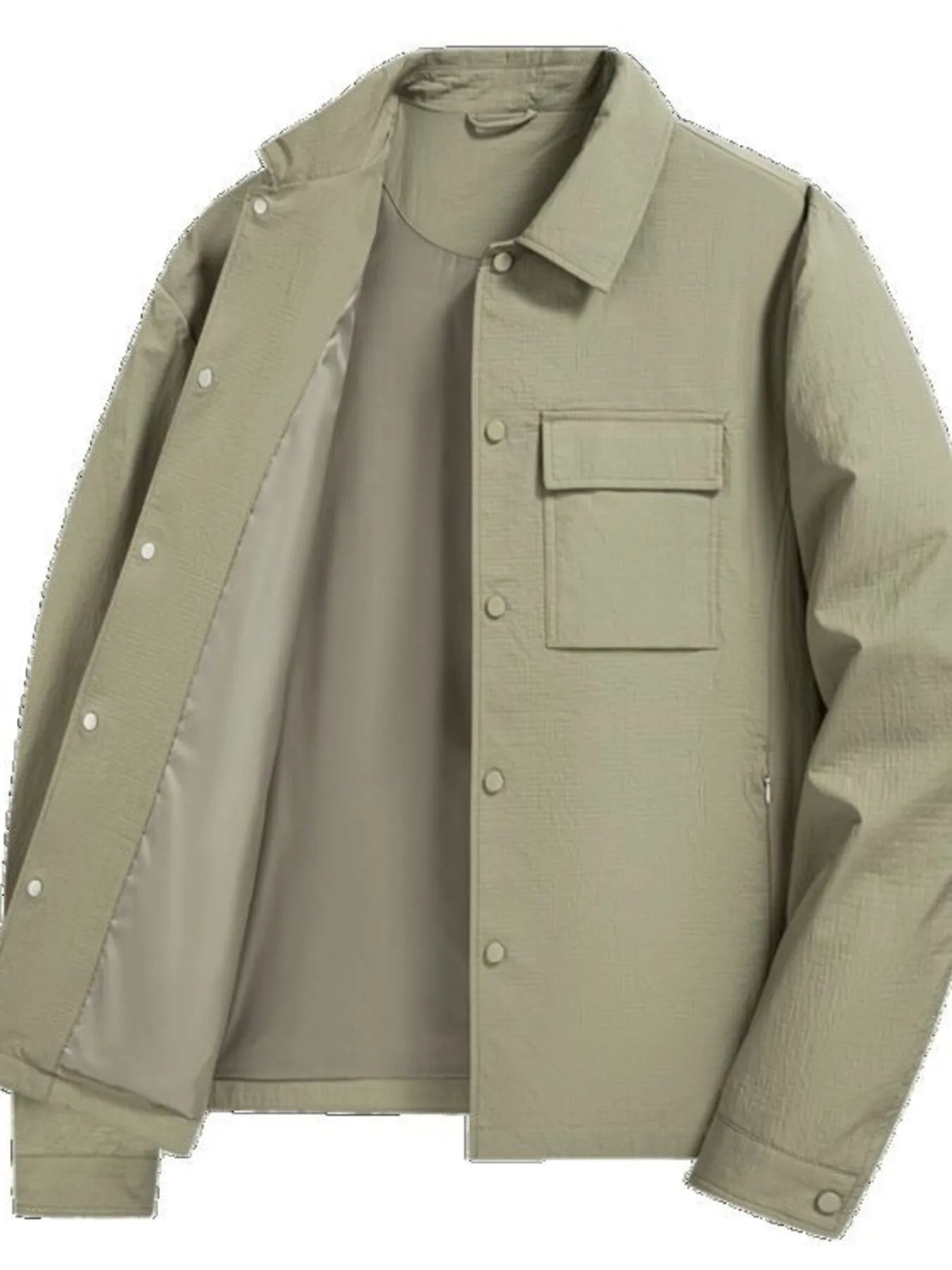 Men's Plus Size Snap Down Long Sleeve Jacket™