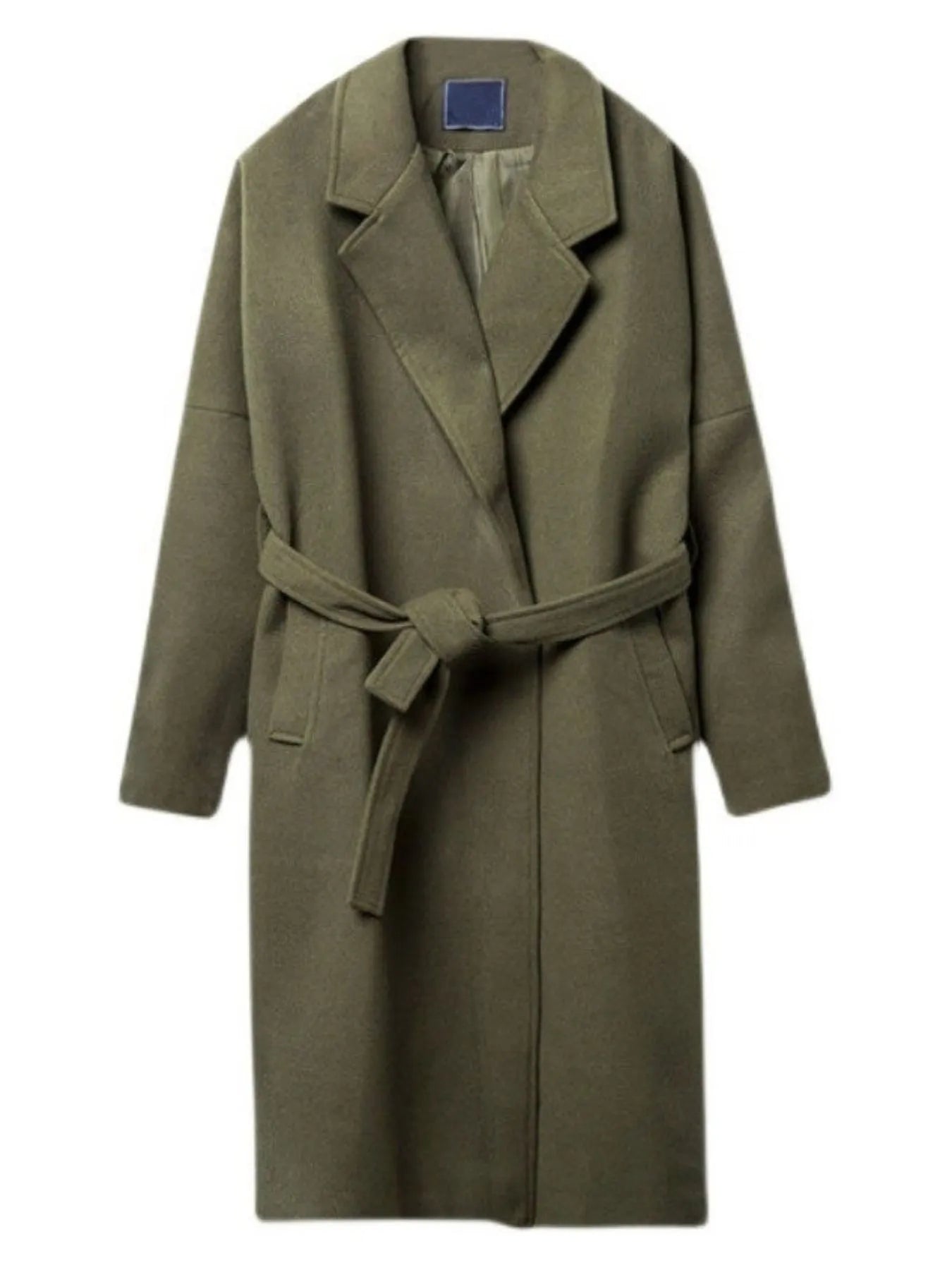 Men's Plus Size Lapel Collar Long Sleeve Longline Coat™