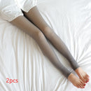 Plus Size Fleece-Lined Translucent Leggings for Women™