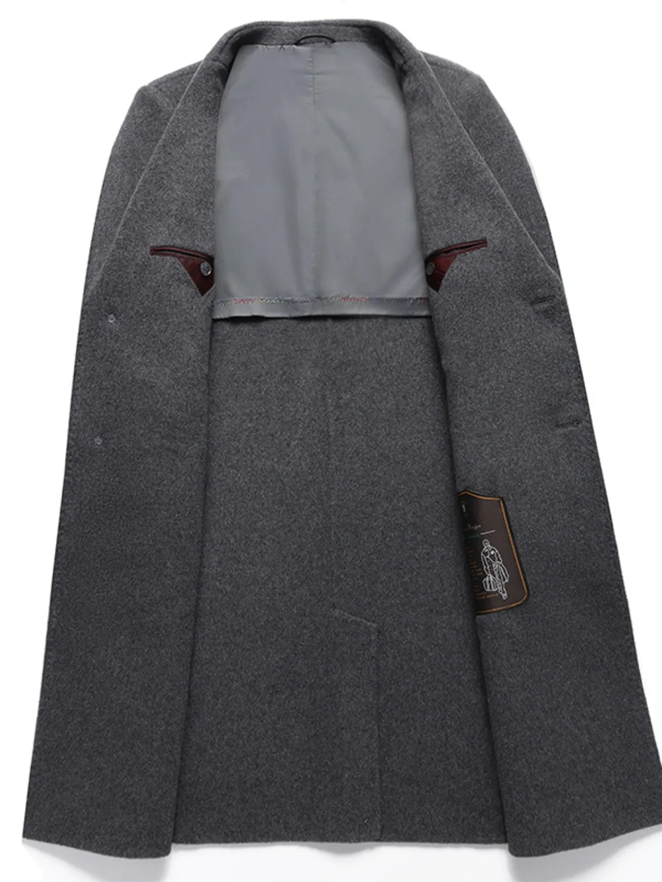 Men's Plus Size Lapel Collar Long Coat™