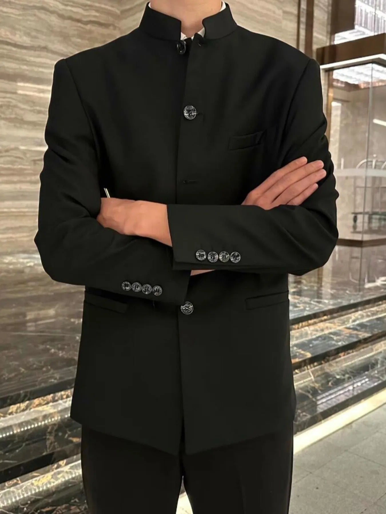Men's Plus Size Button Up Long Sleeve Jacket™