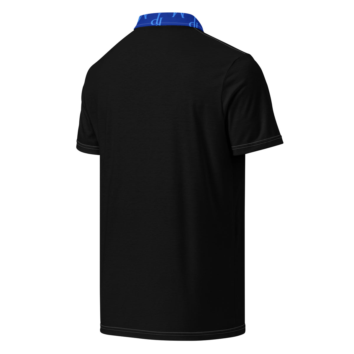 MonPrinceRP™ Men’s Signature Blue Code Polo | Midnight Black